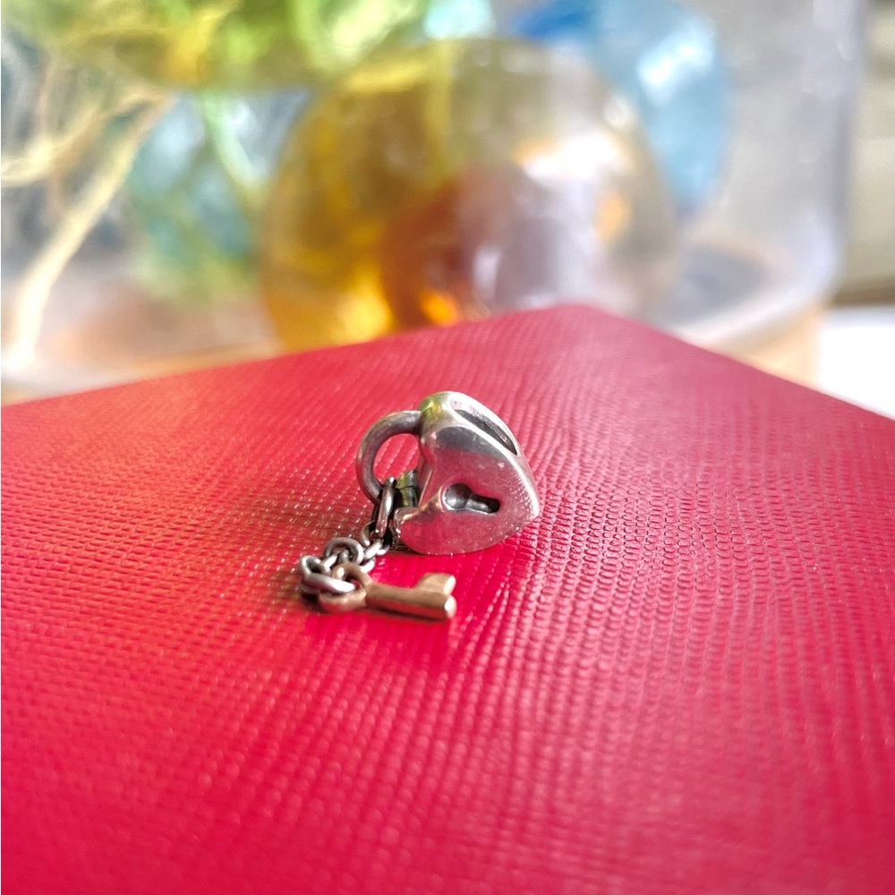 COPY - Pandora Retired 2-Tone Key to My Heart Charm